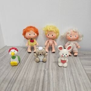 American Greetings 1979 Doll Apple Dumpling Butter Cookie Apricot WITH PETS